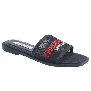 🆕👡 True Religion Brat Mesh Slip On Slide Sandals